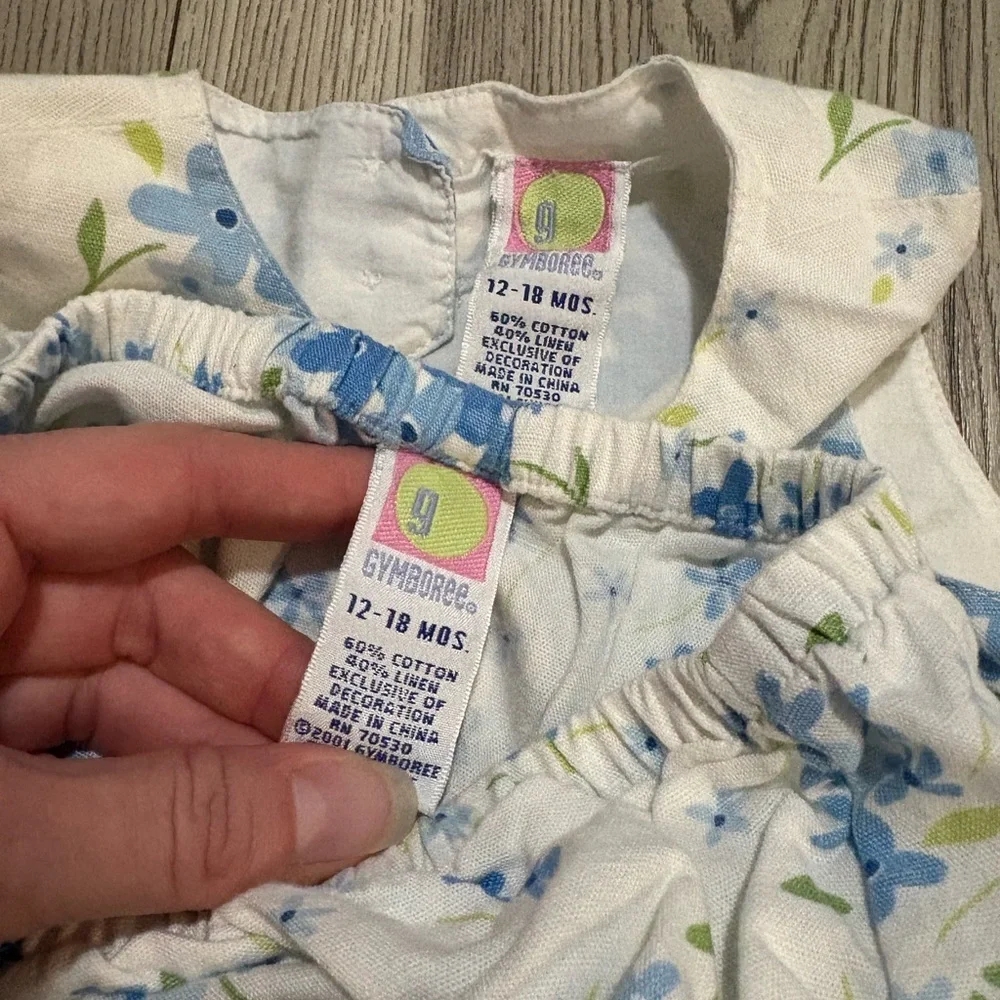 Gymboree Vintage 2001 Dress with Bloomers Size 12/18 Months